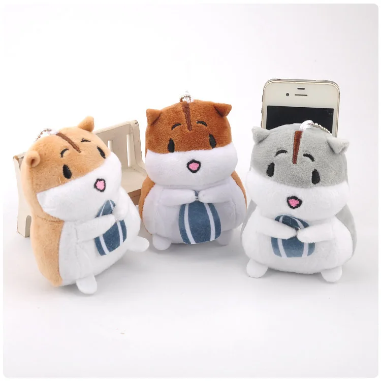

IVYYE 1PCS 10CM Hamster Seed Anime Plush Dolls Key Chain Fluffy Doll Keyring Keychain Key Holder Pendant Unisex Gifts NEW