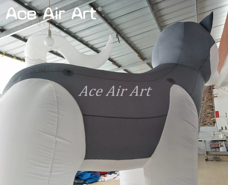 Гигантский Оксфорд надувной хаски собака талисман для рекламы сделано Ace Air Art