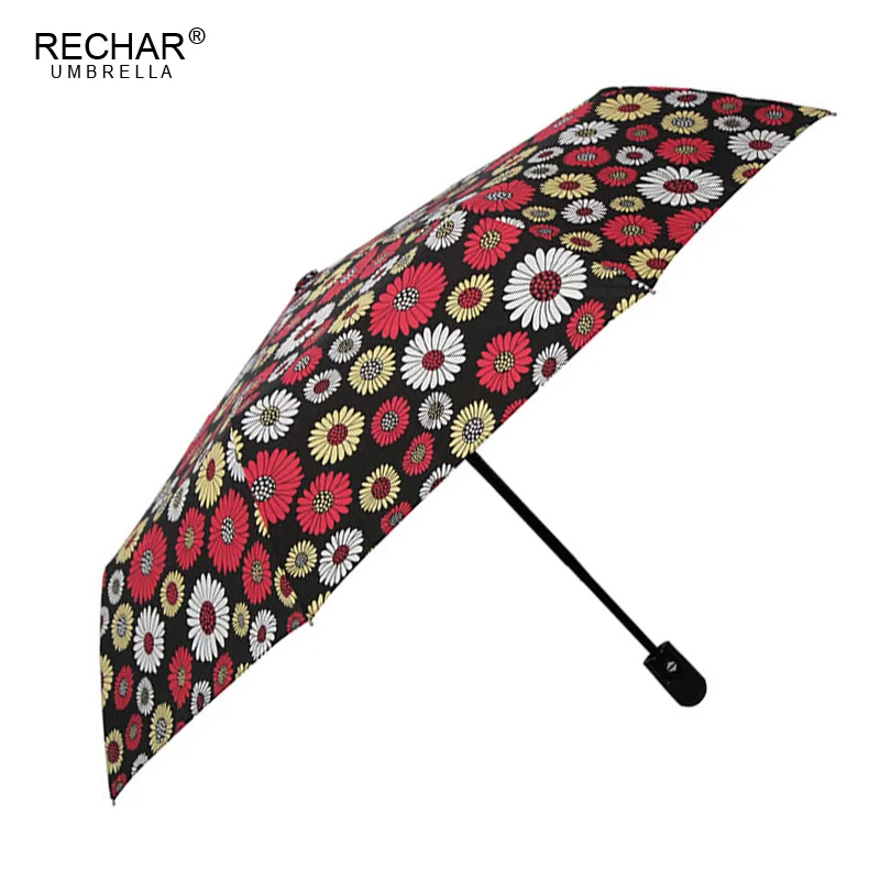 

Fashion Flower Automatic Umbrella Rain Women Small Umbrella Men 3Folding Ultralight Colourful Kids Umbrella Sun Umbrella Women