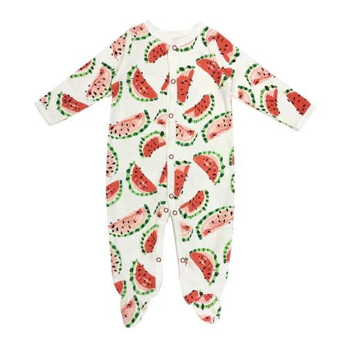 Baby Romper Long Sleeves Cotton Comfortable Baby Pajamas Cartoon Printed Newborn Baby Boy Girl Clothes - Цвет: 6