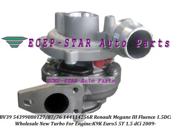 BV39 54399880127 54399700087 54399700076 144114256R turbo turbocharger for Renault Megane III Fluence 1.5L DCI K9K Euro5 5T 09- (2)