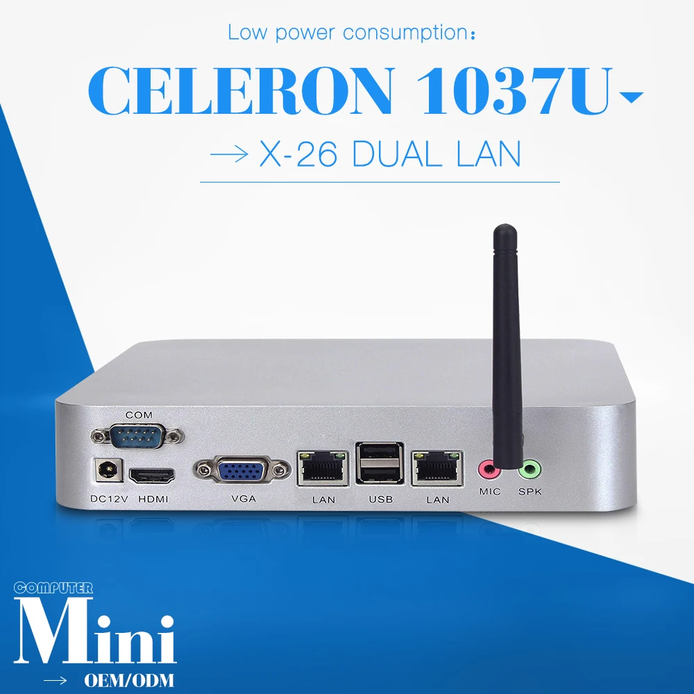 Lowest Price Barebone pc celeron C1037U 2 lan Mini computer Fan Industrial Mini PC hdmi can run Linux/Ubuntu/window 7 thin client Lowest Price Barebone pc celeron C1037U 2 lan Mini computer Fan Industrial Mini PC hdmi can run Linux/Ubuntu/window 7 thin client