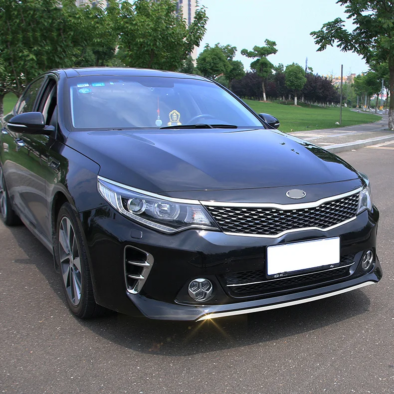 Авто аксессуары ABS Хром передний бампер Накладка для губ 1 шт. для Kia optima 1,6 T