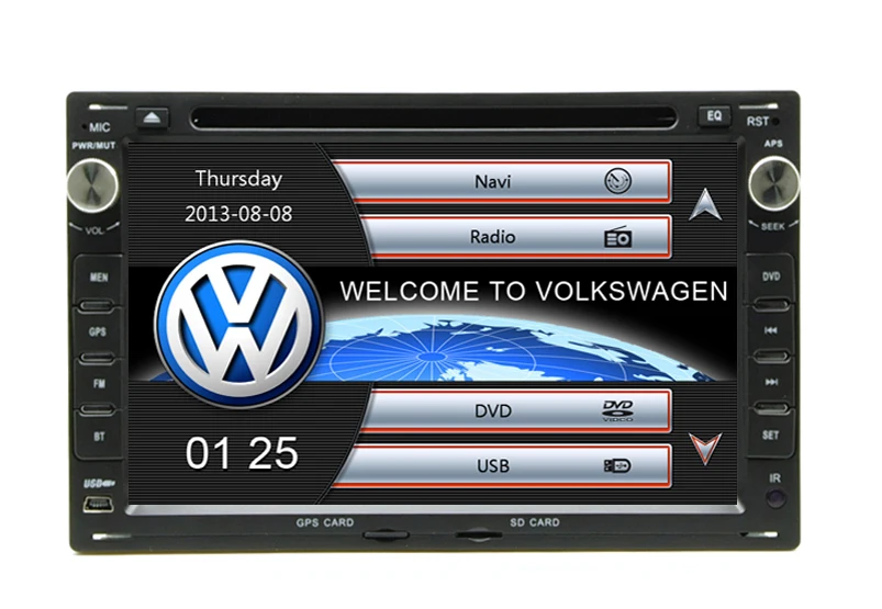 2din " экран VW RCD 200 автомобильный DVD с gps навигацией для VW старый JETTA PASSAT B5/GOLF4/POLO/Caddy/Sharan, Transporter T5