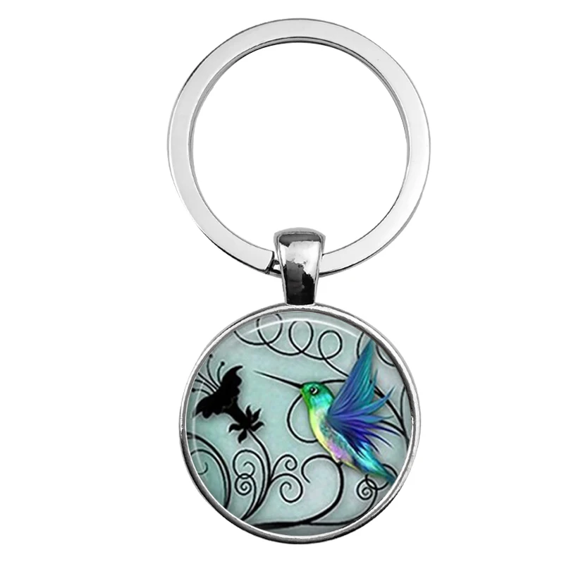 Женское Ожерелье из стекла Suteyi стеклянный кулон в виде птицы Robin Blue Colibri