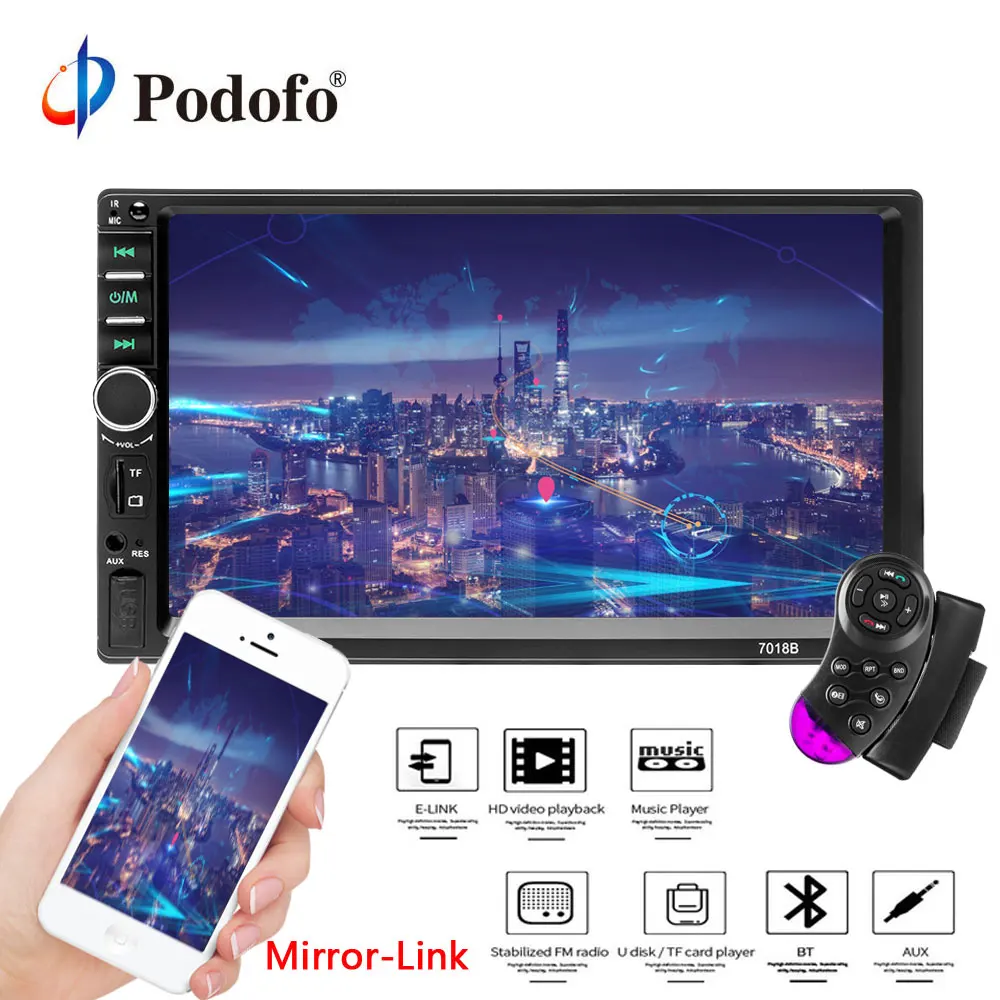 Podofo Car Radio Autoradio 7\