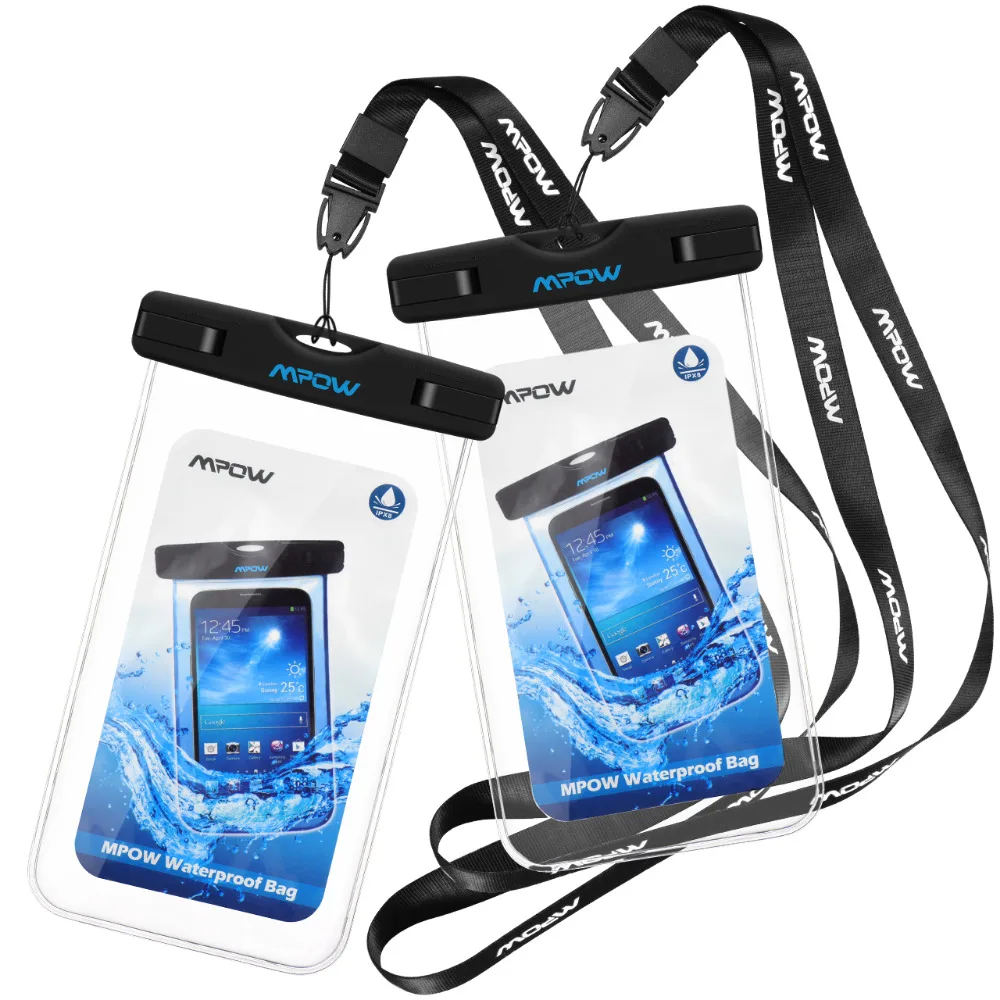 imágenes para 2 unids Mpow Universal IPX8 bolsa Bolso del teléfono móvil Bolsa Impermeable Senderismo Esquí de Surf A Prueba de Nieve para el iphone 6 S Plus Android Xiaomi imágenes para 2 unids Mpow Universal IPX8 bolsa Bolso del teléfono móvil Bolsa Impermeable Senderismo Esquí de Surf A Prueba de Nieve para el iphone 6 S Plus Android Xiaomi