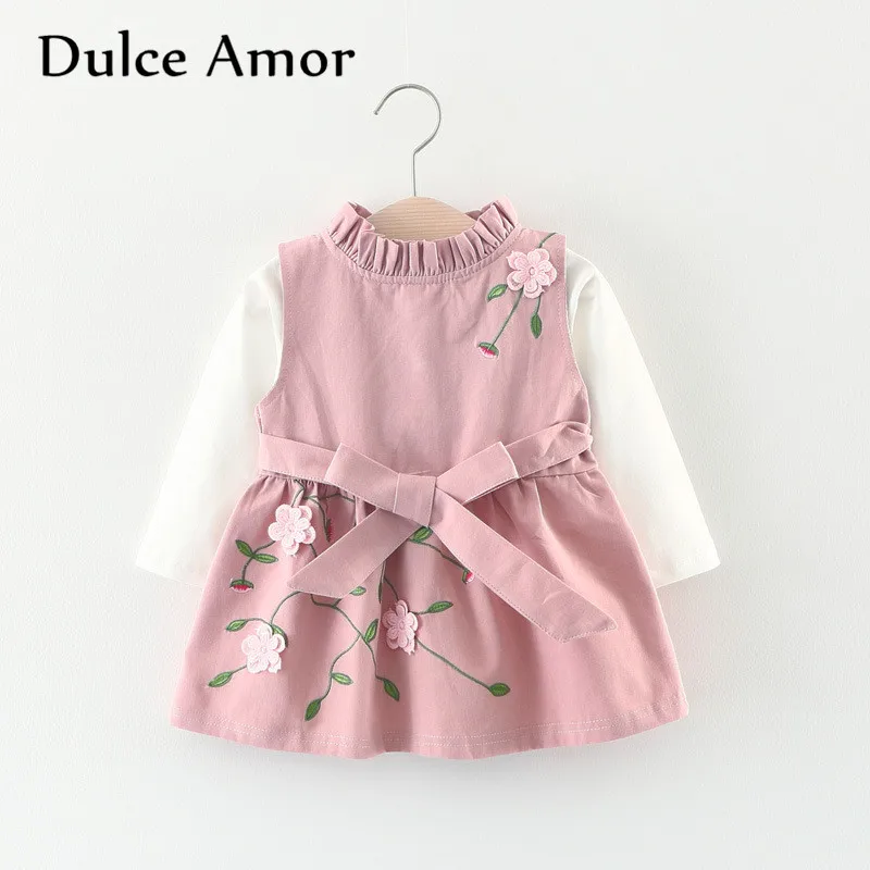 clearance sale Baby Girl Clothes Girls Dress Set 2PCS/set Autumn Long