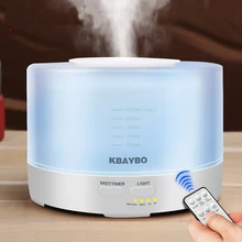 Night lamp With 7 Color LED Lights for baby bedroom light rechargeable lamp 500ml Remote Control Aromatherapy Diffuser