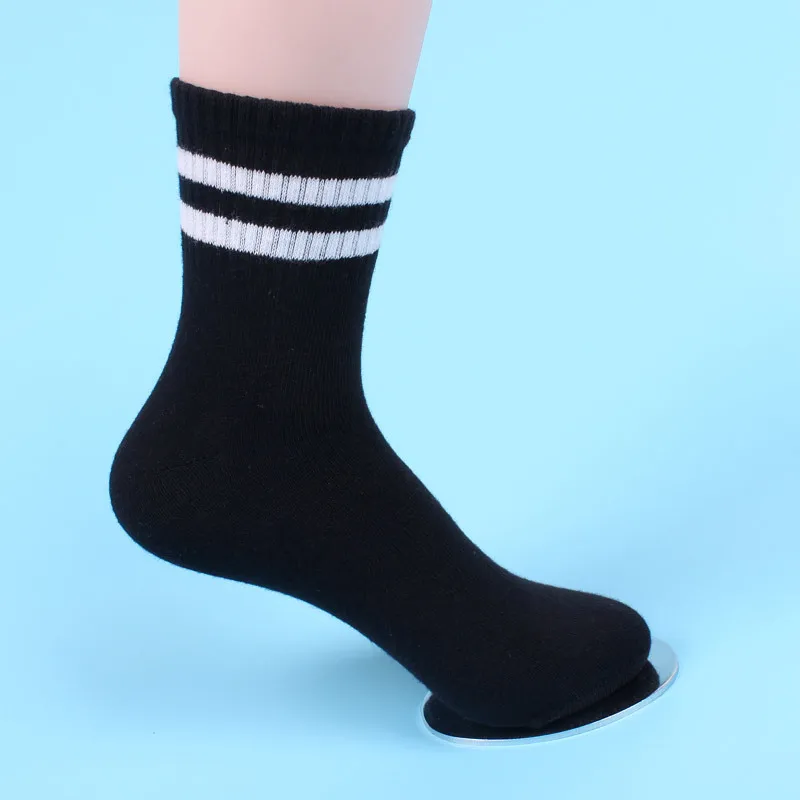 Детские носки 3 пар/лот весенне-осенние хлопковые детские носки в полоску для мальчиков носки для детей от 4 до 10 лет