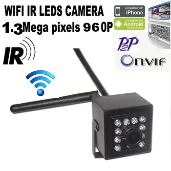 

Support Phone APP Mini Ip Cam wifi H.264 Onvif Miniature 1.3MP 960P 940nm Ir Led Night Vision HD Pinhole Wifi IP Camera Wireles