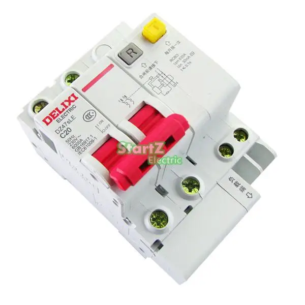 25A 2 P RCBO RCD выключатель DE47LE DELIXI