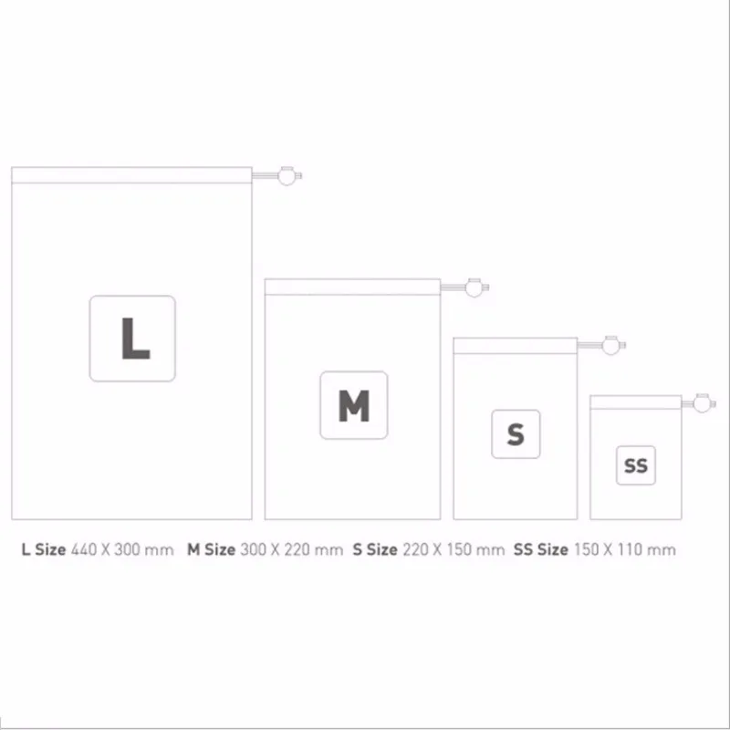 4 шт./лот, водонепроницаемые дорожные сумки для хранения обуви, органайзер для макияжа, сумка для стирки, нижнее белье, косметика XS, s, m, l