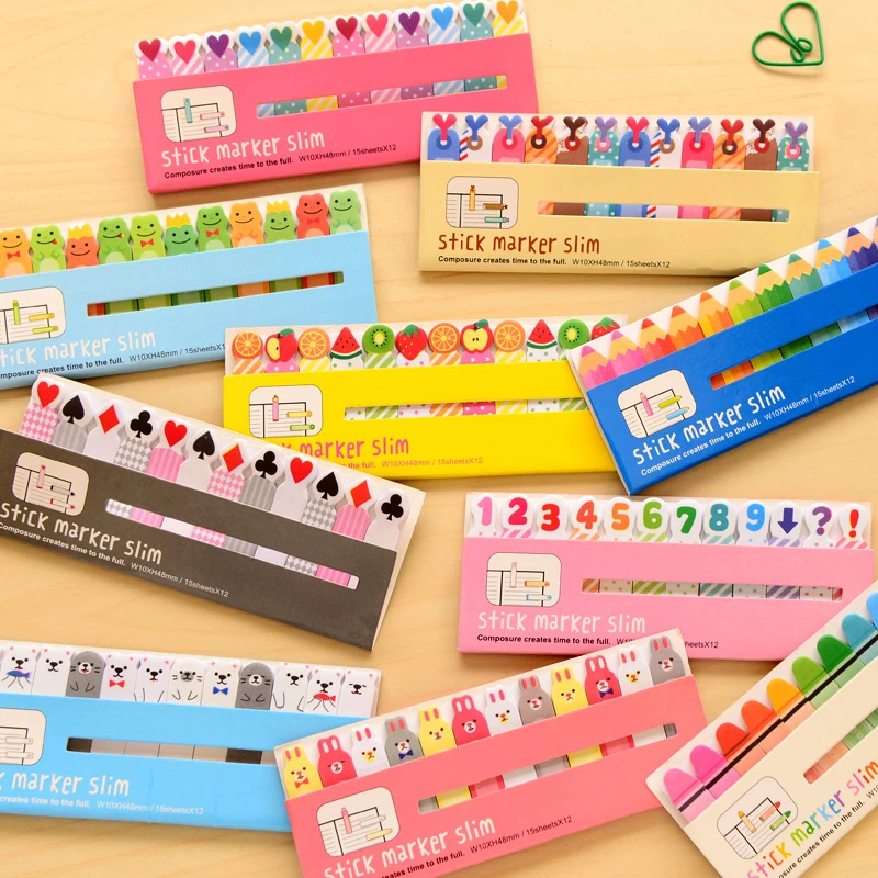 

Korean Stationery Diy Mini Adorable Kawaii Cartoon Animals Frog Rabbit Love Watermelon Styling Memo Pad Paper Stickers
