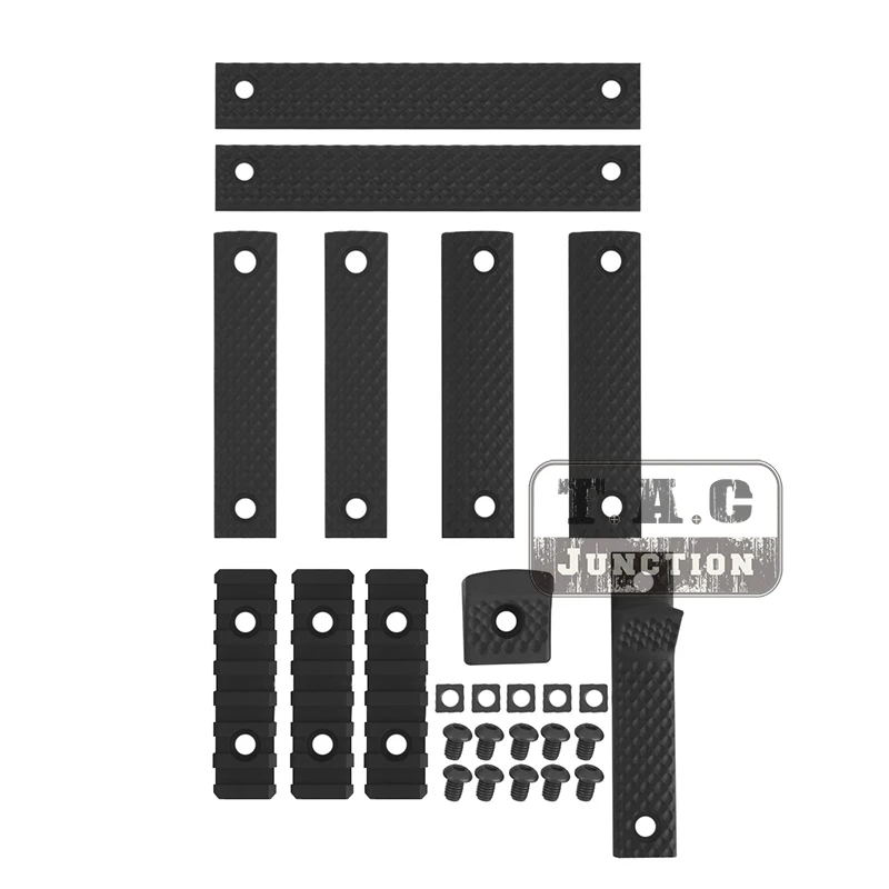 Роскошный рельсовая планка крышка комплект защита для рук с рельсовый профиль 8-Rib Handstop для KAC URX III 3,1 текстурированная
