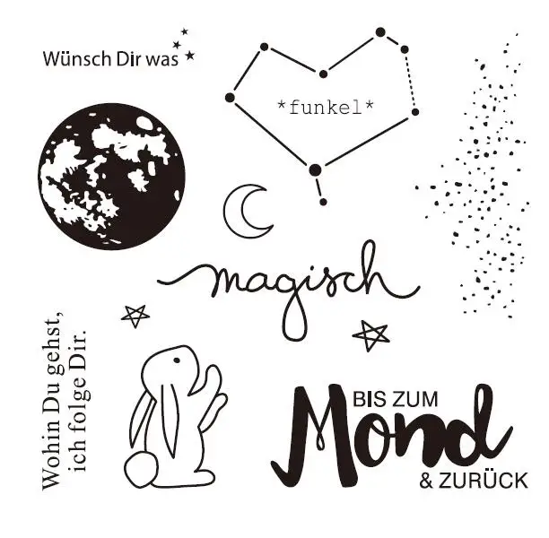 

German Transparent Clear Stamp for DIY scrapbooking/Card Making C405