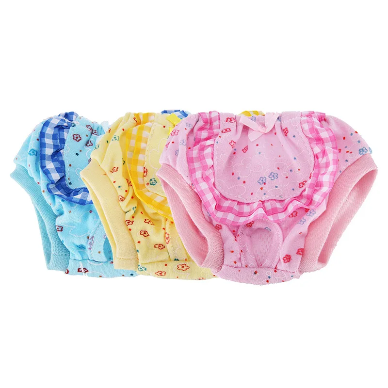 Random Color Подгузники для собак, гигиенические физиологические штаны, моющиеся, женские, для собак, для менструации, нижнее белье, трусики, 669 - Цвет: Random Color