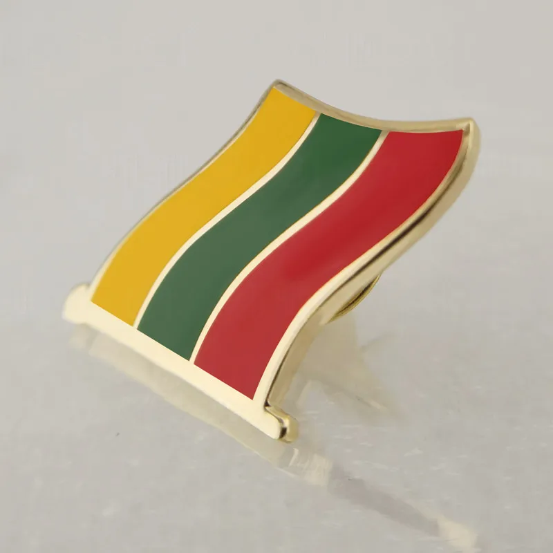 

Soft Enamel Lithuania Flag Lapel Pins