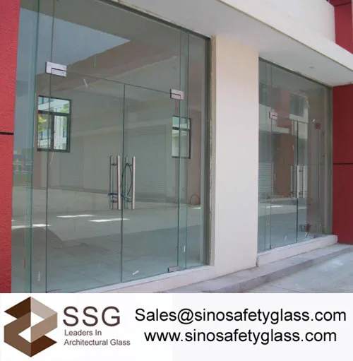 Supplier of Tempered glass shop door leaf 12mm THK jpg