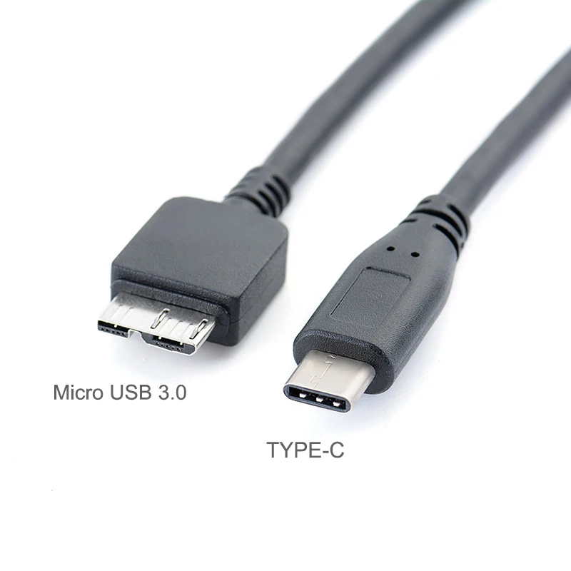 USB 3,1 тип-c к USB 3,0 Micro B данных OTG Кабельный разъем для Жесткий диск смартфон мобильный телефон PC 30 см