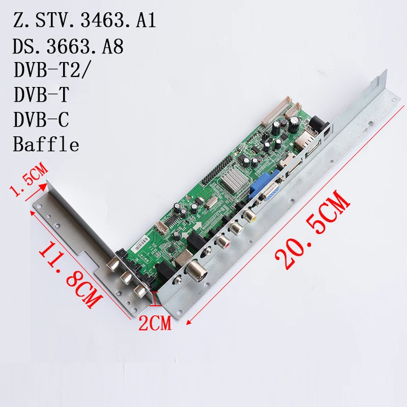 

Iron Baffle DS.D3663LUA.A8-1-A V56 V59 Skr. A8.a81 DVB-T2 DVB-T DVB-C Intelligent Wireless Network TV Driver Board