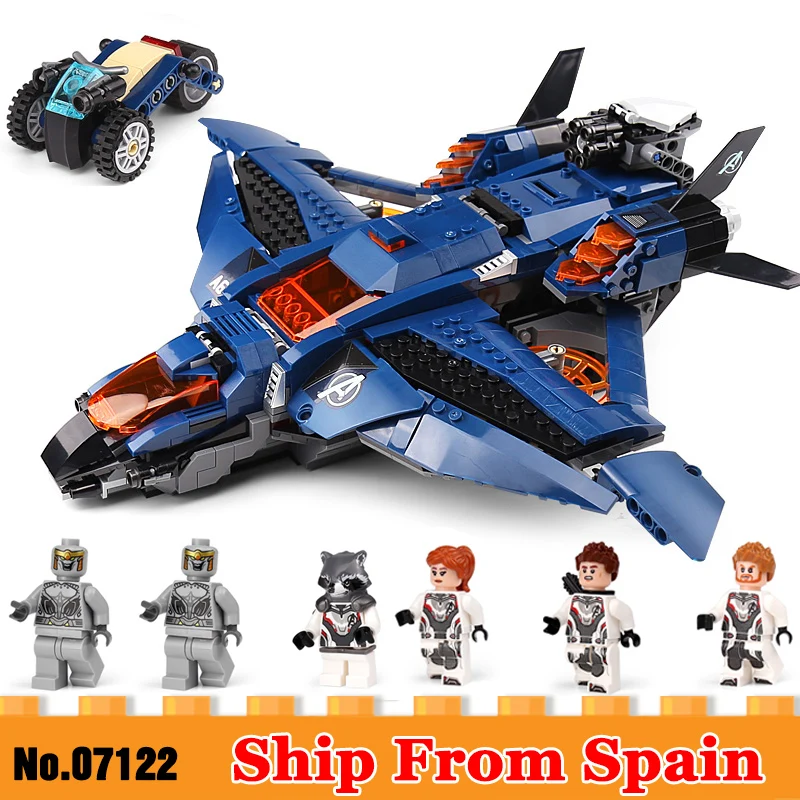 

07122 Super Hero Avengerss Ultimate Quinjet Set Compatible with Legoed 76126 Building Blocks Bricks Toy Christmas Gift