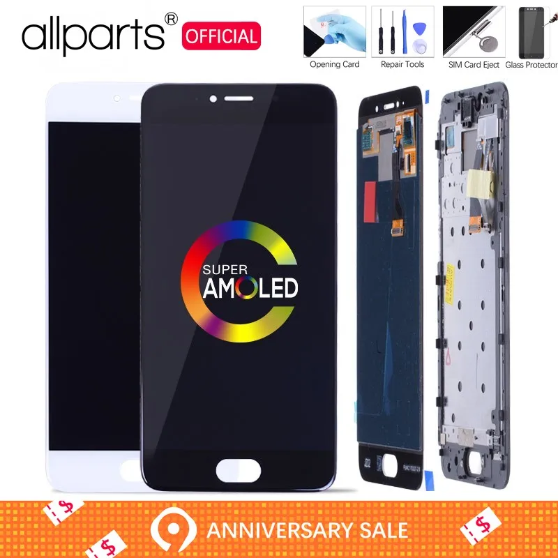

5.2 inch Super AMOLED LCD For MEIZU Pro 6 Display Touch Screen M570M M570h Digitizer For Meizu Pro 6 LCD