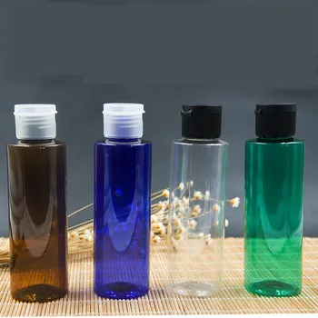 

120ml high quality,empty,food grade , plastic cosmo refillable bottle with flip top cap,pet plastic lotion bottle container