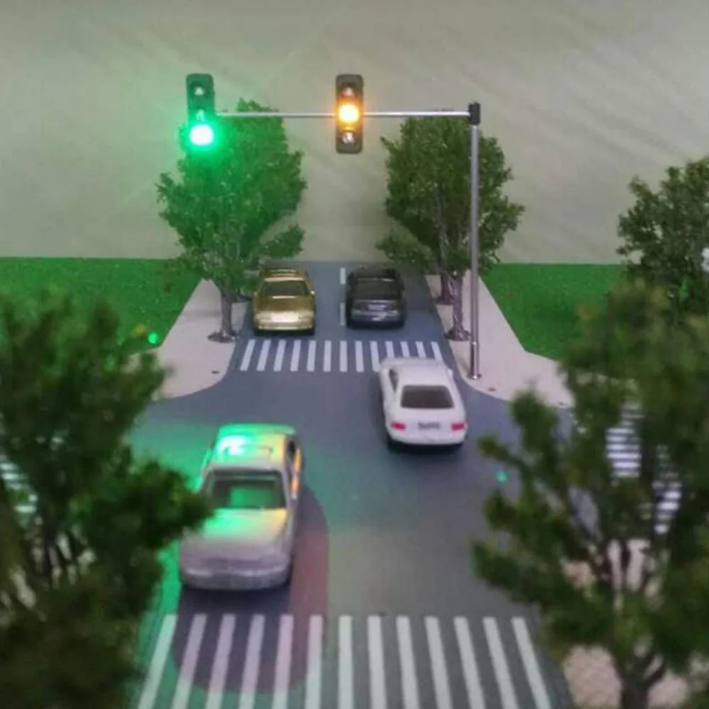 1100 Traffic LED Lights Signals Model for Train Buildings Street 4 HO