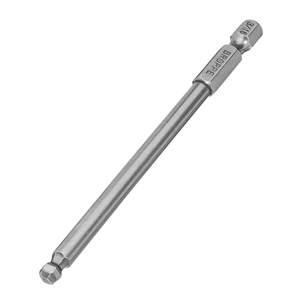 Broppe 7 шт набор шаровые биты SAE 5/64 5/16 дюймов 100 мм Магнитные отвертки сверла 1/4 дюйма