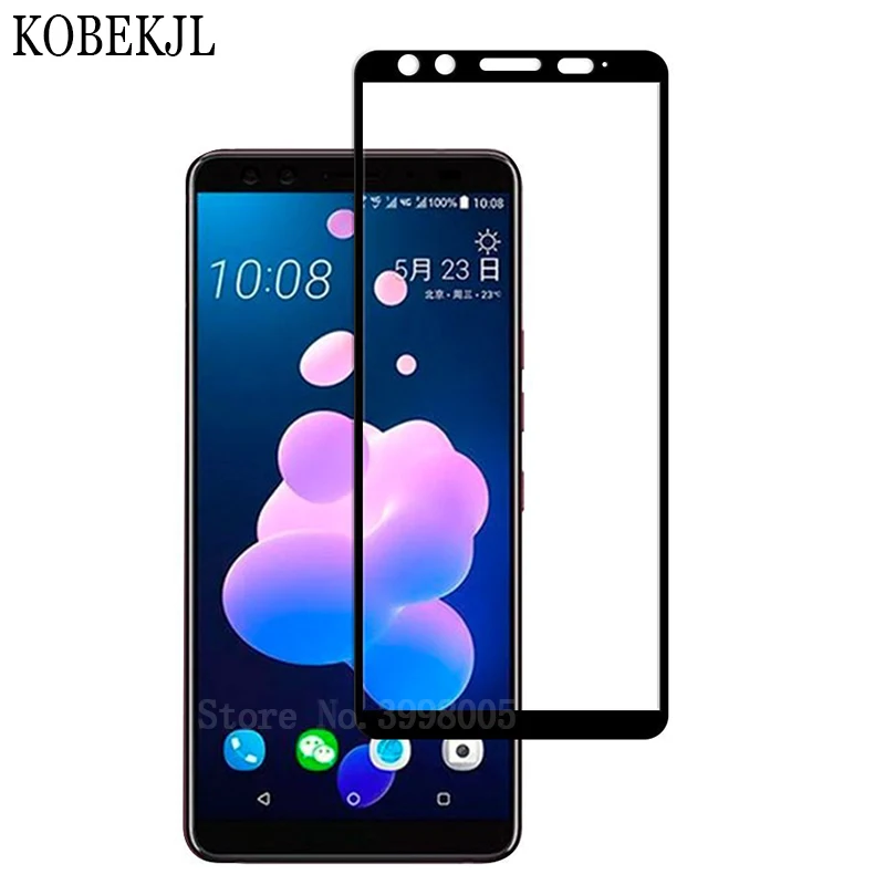 

Tempered Glass For HTC U12+ Screen Protector HTC U 12 + U 12Plus U12plus U12 plus Tempered Glass Film Full cover protective film