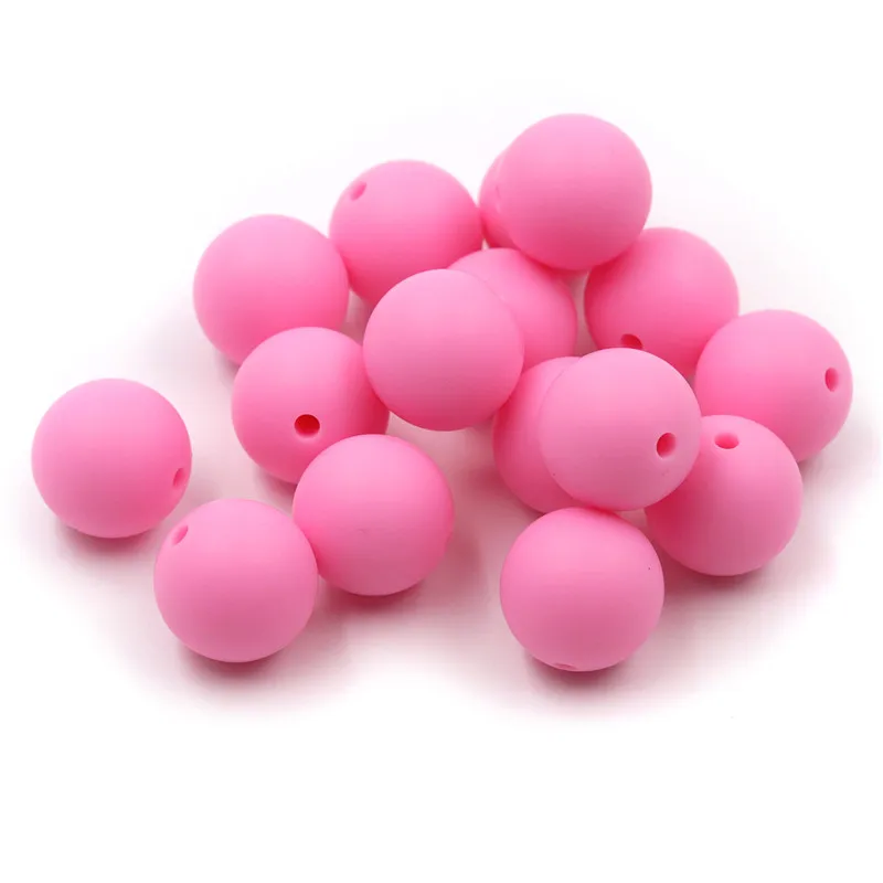 розовые бусины