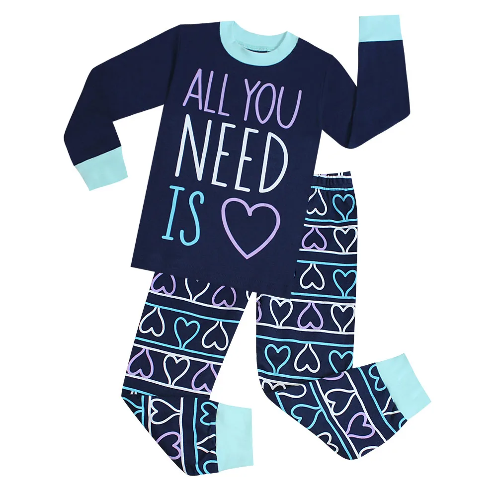 Милая одежда для сна для девочек пижамы для малышей с сахаром детская Ночная одежда с машинками динозавр робот облака слон 20 стильная Пижама - Цвет: H20