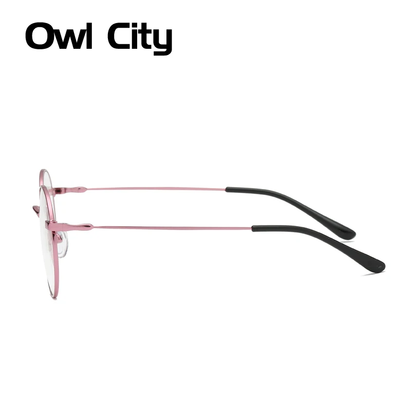 Круглые очки для женщин и мужчин, металлические маленькие оправы для очков, оптическая оправа для очков, синий светильник, блокирующие прозрачные линзы, по рецепту