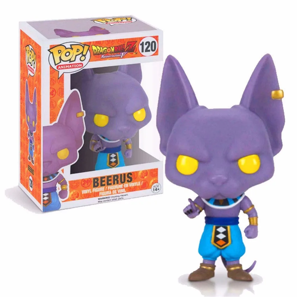 

Funko POP Dragon Ball Z super saiya BEERUS PVC Action Figure Collectible Model toys for chlidren birthday Gift