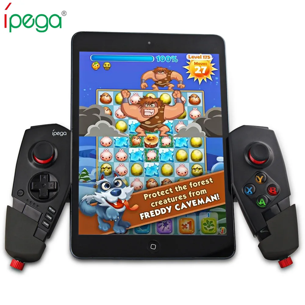 

IPEGA PG-9055 Wireless Bluetooth Game Controller Joystick with Stretch Bracket for iOS ipad Android Smartphone TV TV Box