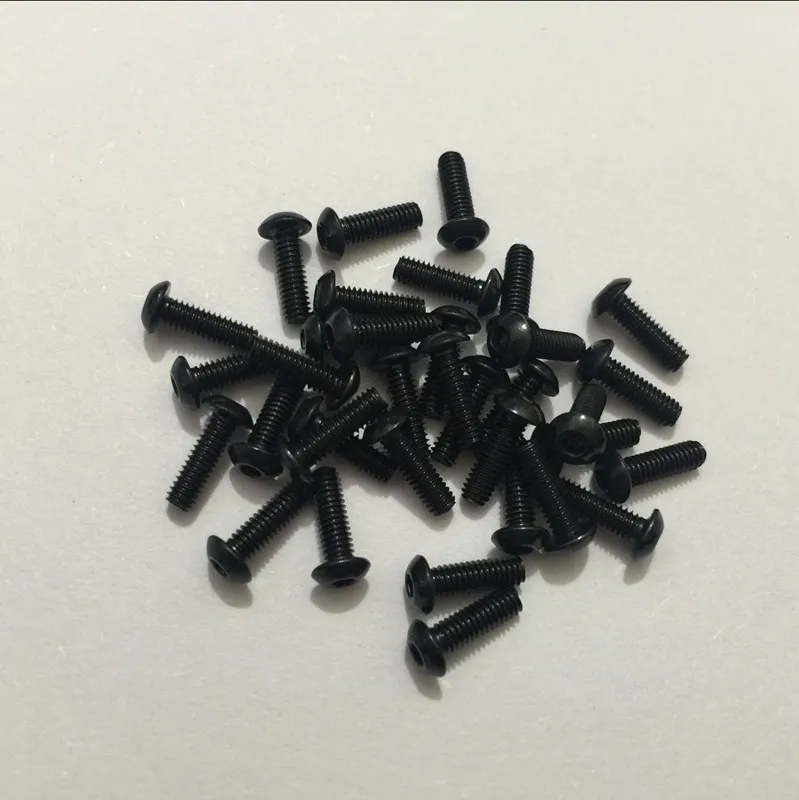 

100PCS M2.5 series 10.9 round head hex socket screws M2.5*4/5/6/8/10-30 mm The mushroom head hex socket screws