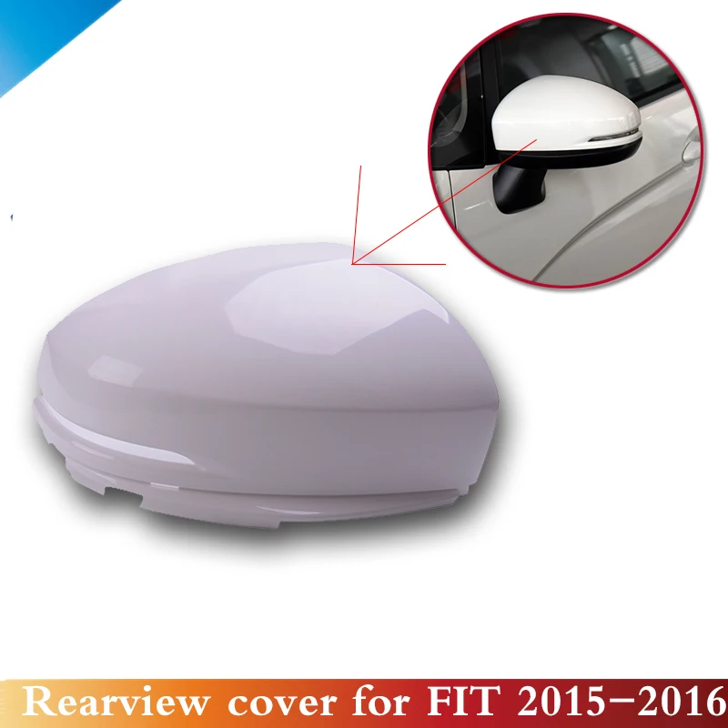 

CAPQX Rear View Mirror Cap Cover 76251-T5A-J31 76201-T5A-J31 For FIT JAZZ CITY 2014 2015 2016 (side mirror cap with LED mirror )