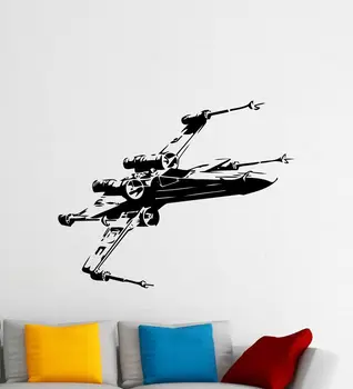 

OS1457 X-Wing Fighter Wall Decal Star Wars Spaceship Vinyl Sticker Art Decor Mural Free Shipping