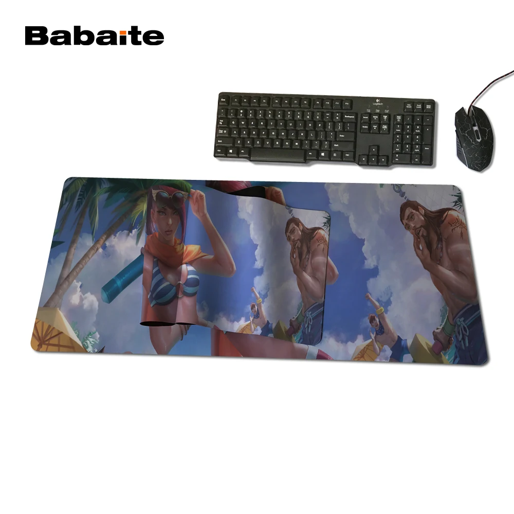  Babaite Pool Party Fiora Mantis Speed Gaming Edition Mouse Pad 900 * 300mm XL Edge of Locking Mouse