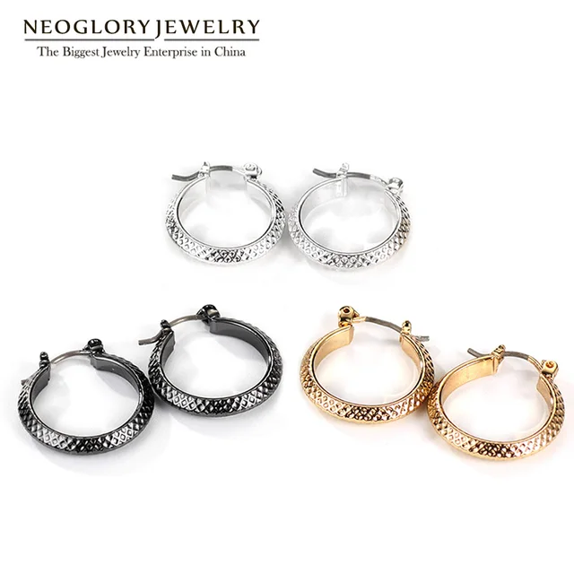 Neoglory Multiple Three Pairs Fashion Hoop Earrings Sets For Women Neoglory Multiple Three Pairs Fashion Hoop Earrings Sets For Women Whole Large Circle Round Jewelry 2018