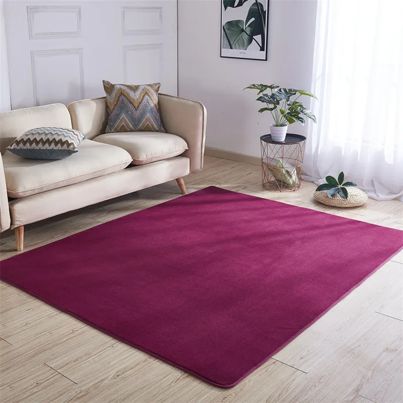 

New Arrival Crawling carpet tatami blanket bedroom living room bay window coral velvet mat Thicken baby anti-fall bedside carpet
