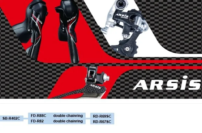 

microSHIFT10/2 Speed carbon Shifters front rear Derailleur compatible for road bike groupset control system