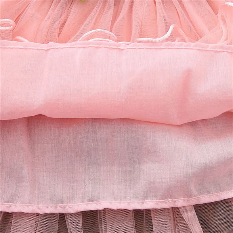 2019 New cute Toddler Baby Girls Summer Floral Dress Princess Party Wedding Tulle Dresses baby show gifts (12)