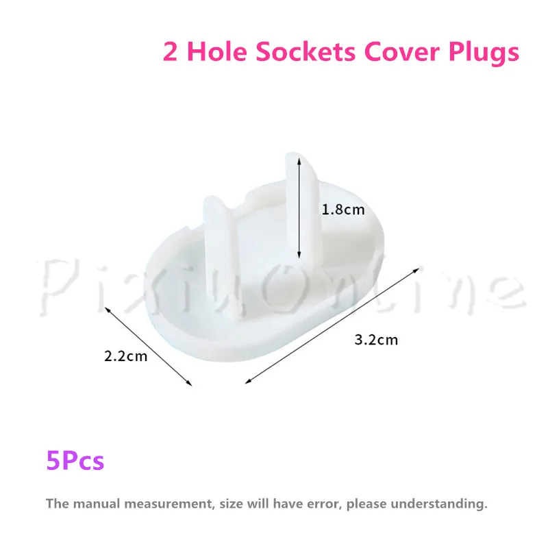 5Pcs ST037b 2/3 Hole Sockets Cover Plugs Baby Children To Prevent Electric shock Security socket cover Insulating socket tool 5pcs st037b 2 3 hole sockets cover plugs baby children to prevent electric shock security socket cover insulating socket tool