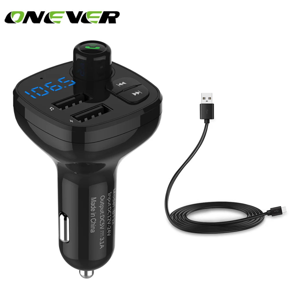 Беспроводной Bluetooth FM-трансмиттер Onever MP3 музыкальный плеер модулятор