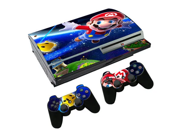 Best Price Classic Vinyl Skin Sticker Protector for Sony PS3 fat for PlayStation 3 with 2pcs Controllers skins Stickers #330