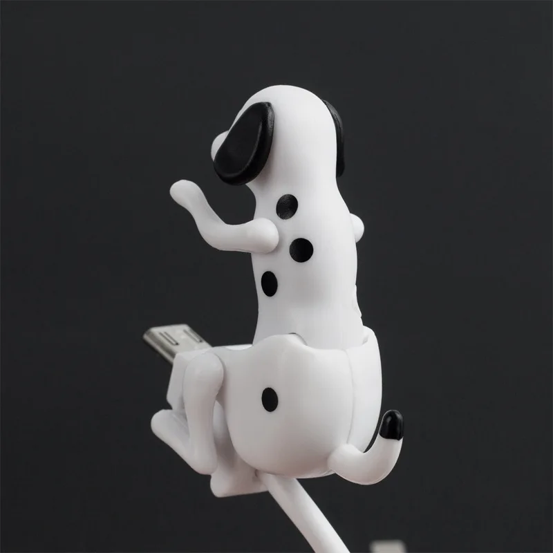 Flowing dog data line cute sports puppy charging line for Apple Android Type-C gift wire