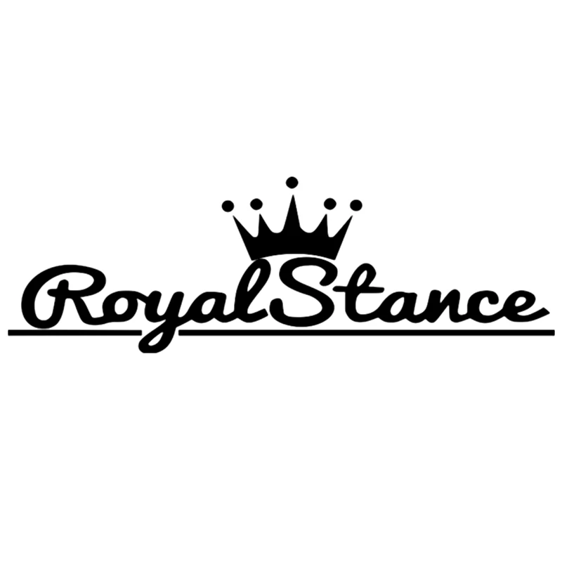 CS 234 #15*46 см 10*30 royal stance Забавный автомобиля стикер и Наклейка Серебро/orange винил