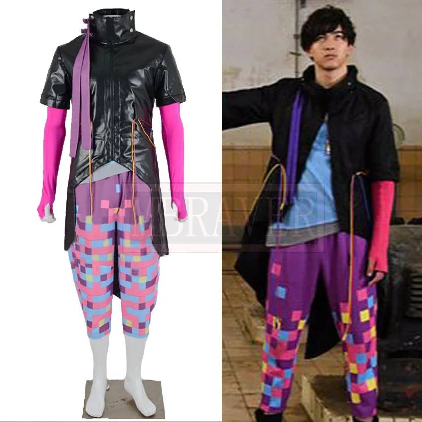 Костюм для косплея аниме Kamen Rider Ex aid Genm Pallad Emu Hojo вечерние костюмы на Рождество